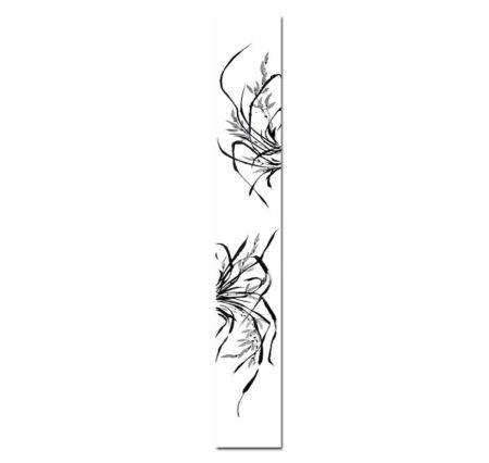 Black and White Orchid Vertical