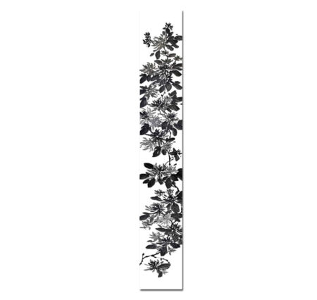 Black and White Chrysanthemum Vertical